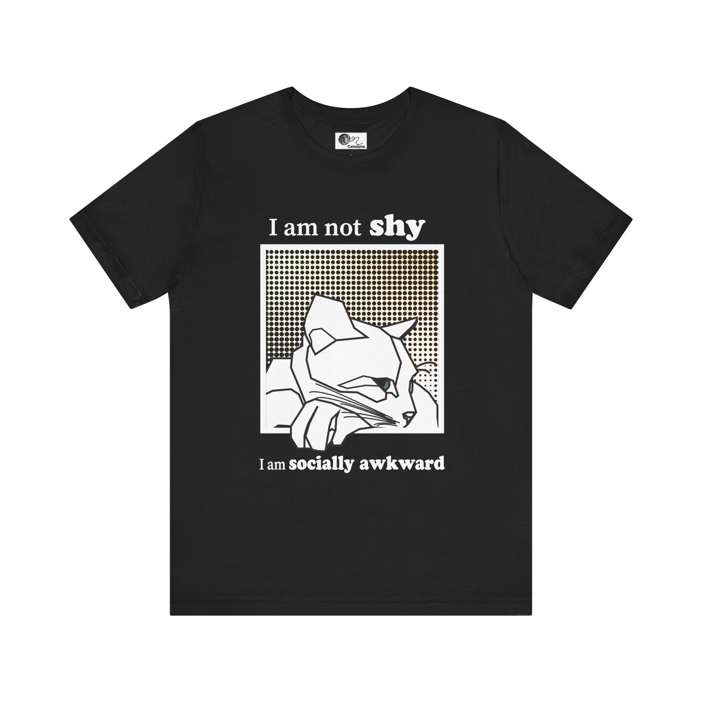 Cat T-Shirt I'm Not Shy I'm Socially Awkward Tee