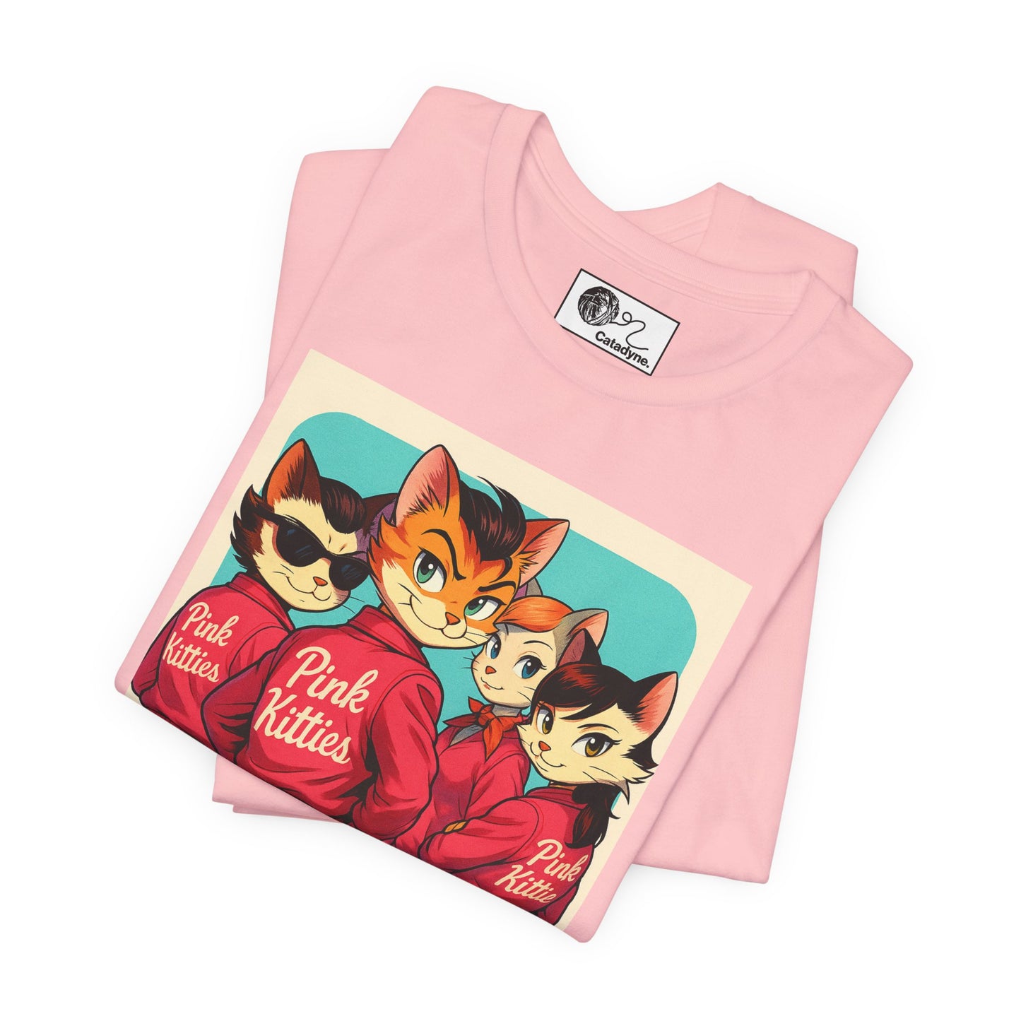 Pink Kitties Unisex Tee - Sleeky Cats Collection