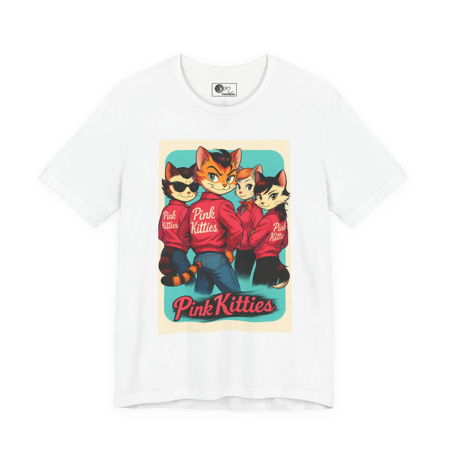Pink Kitties Unisex Tee - Sleeky Cats Collection