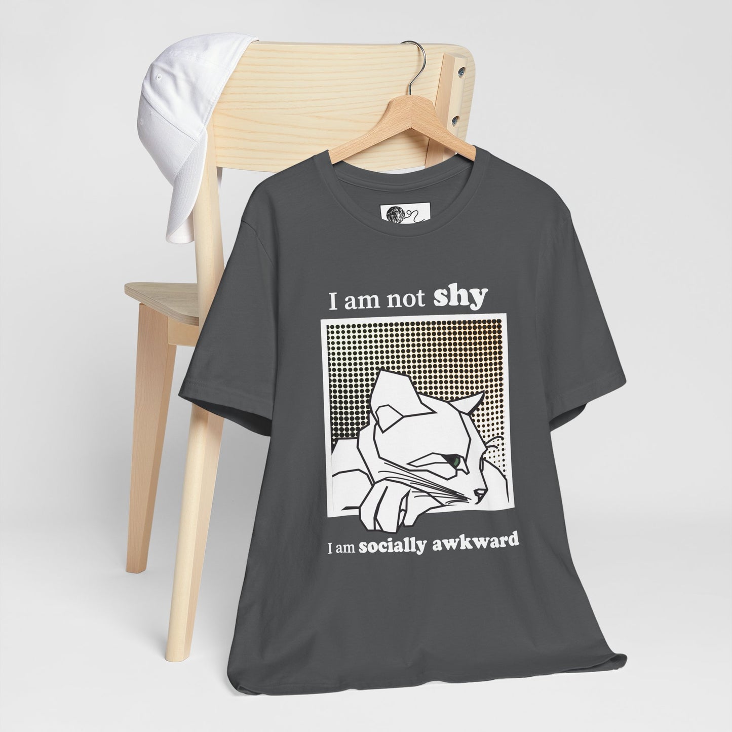 Cat T-Shirt I'm Not Shy I'm Socially Awkward Tee