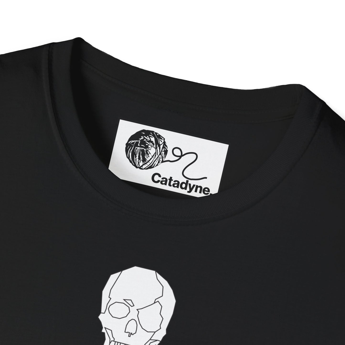 Funny Cat Skeleton Unisex T-Shirt, Halloween Tee, Cat Lover Gift, Pet Memorial Shirt, Quirky Graphic Tee