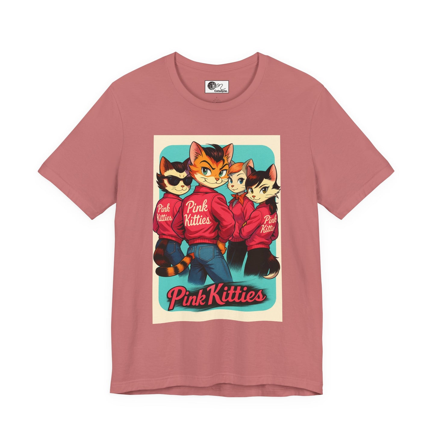 Pink Kitties Unisex Tee - Sleeky Cats Collection
