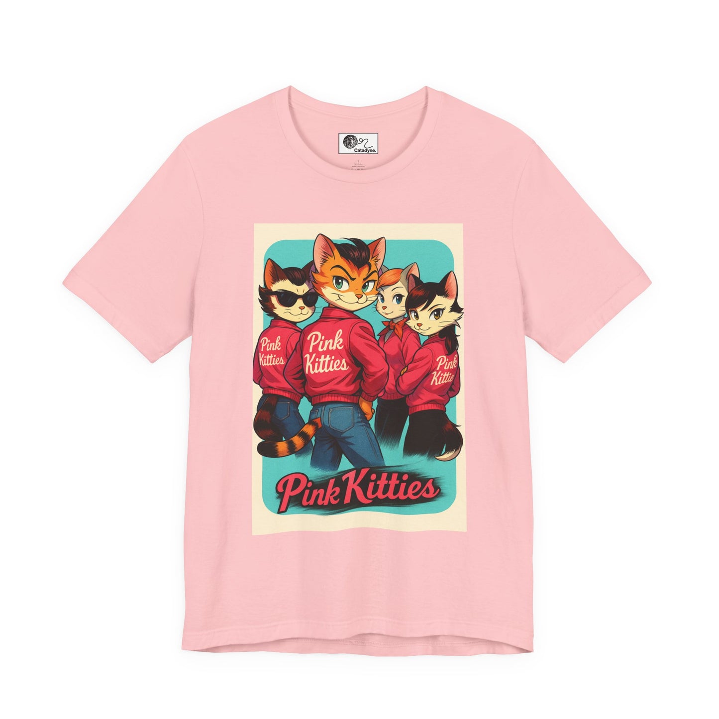 Pink Kitties Unisex Tee - Sleeky Cats Collection