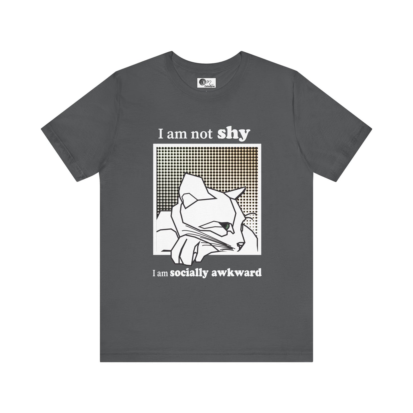 Cat T-Shirt I'm Not Shy I'm Socially Awkward Tee