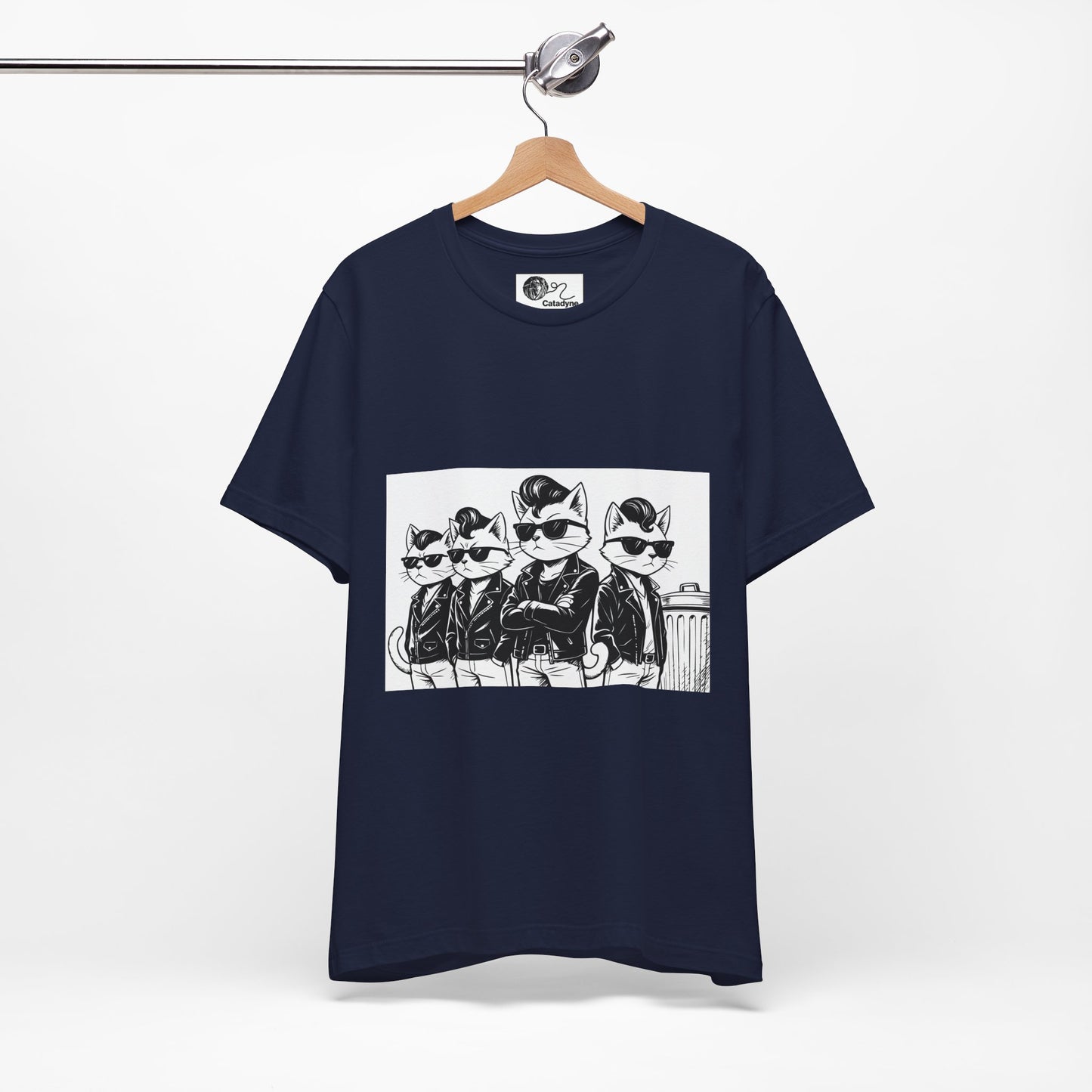 Sleeky Cats Unisex Tee - Feline Rock 'n' Roll Rebels Collection