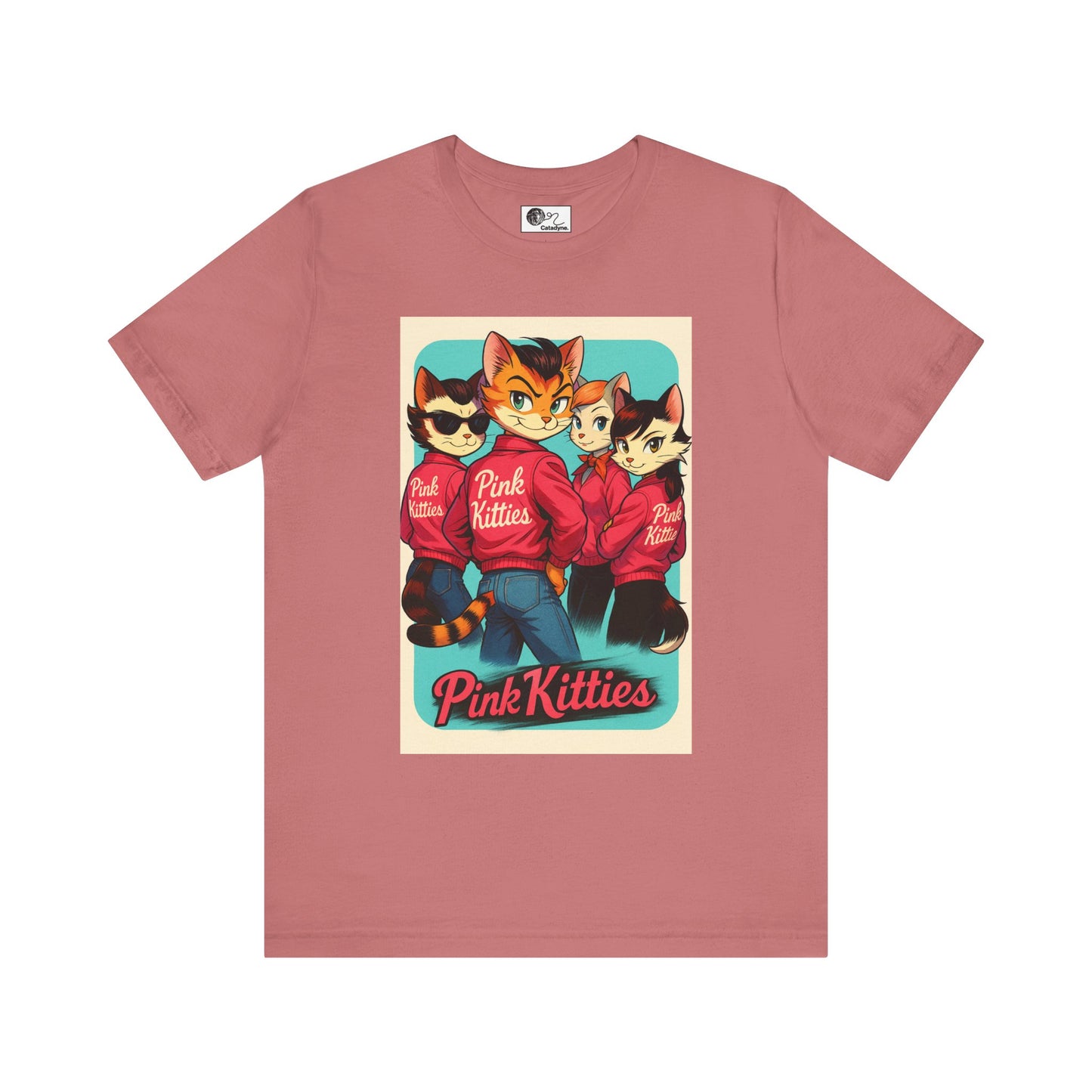 Pink Kitties Unisex Tee - Sleeky Cats Collection