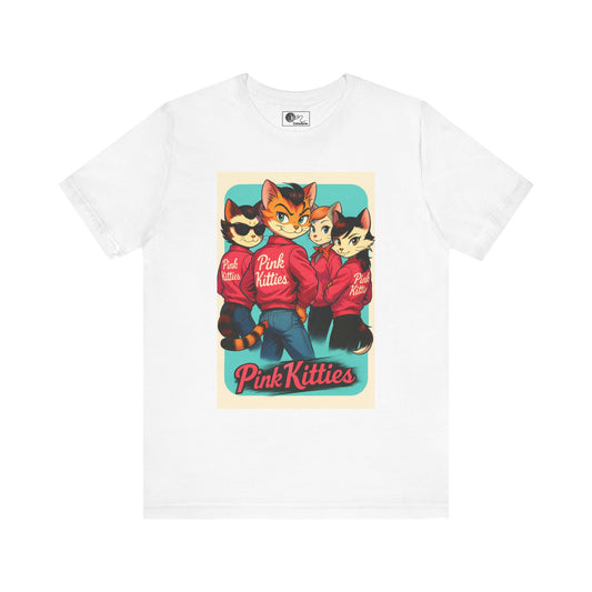 Pink Kitties Unisex Tee - Sleeky Cats Collection