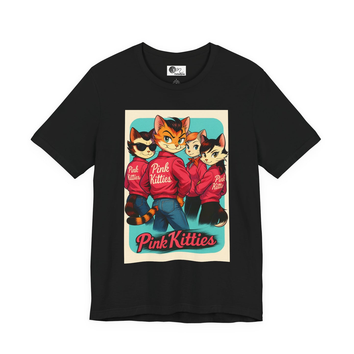 Pink Kitties Unisex Tee - Sleeky Cats Collection