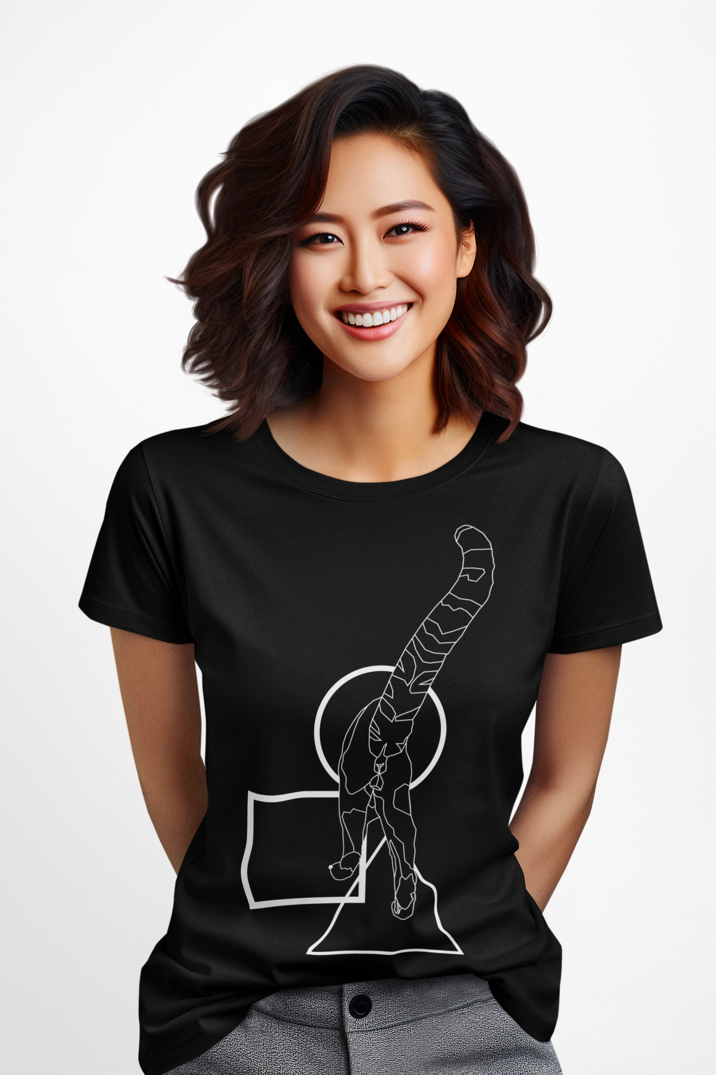 Cat Butt Minimalist T-Shirt, Funny Kitty Tee, Unisex Softstyle Shirt, Cat Lover Gift, Humorous Graphic Tee