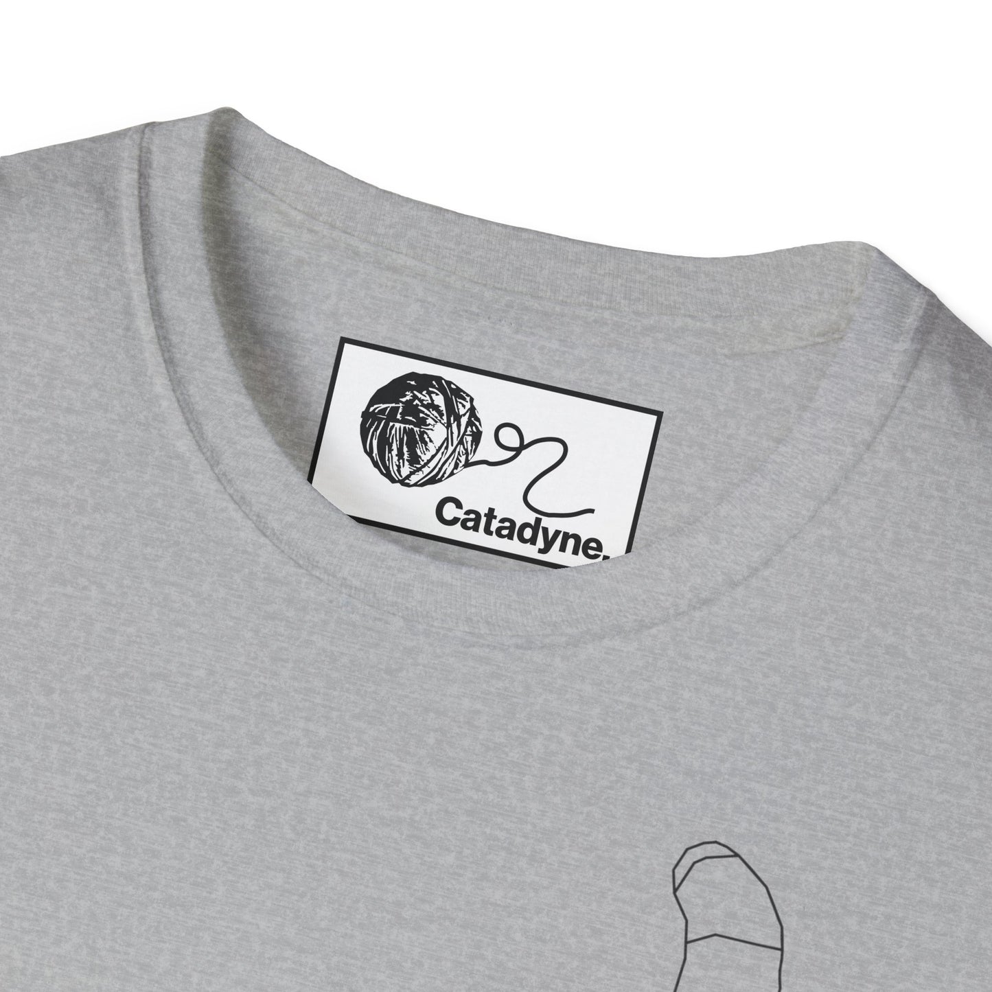 Minimalist Cat T-Shirt - Modern Line Art Cat Tee - Geometric Graphic Shirt - Artsy Cat Lover Gift