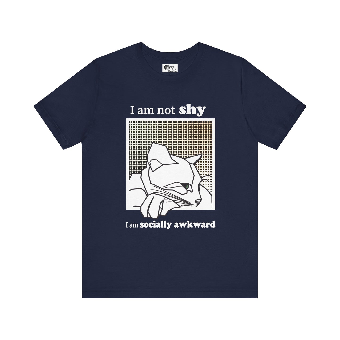 Cat T-Shirt I'm Not Shy I'm Socially Awkward Tee