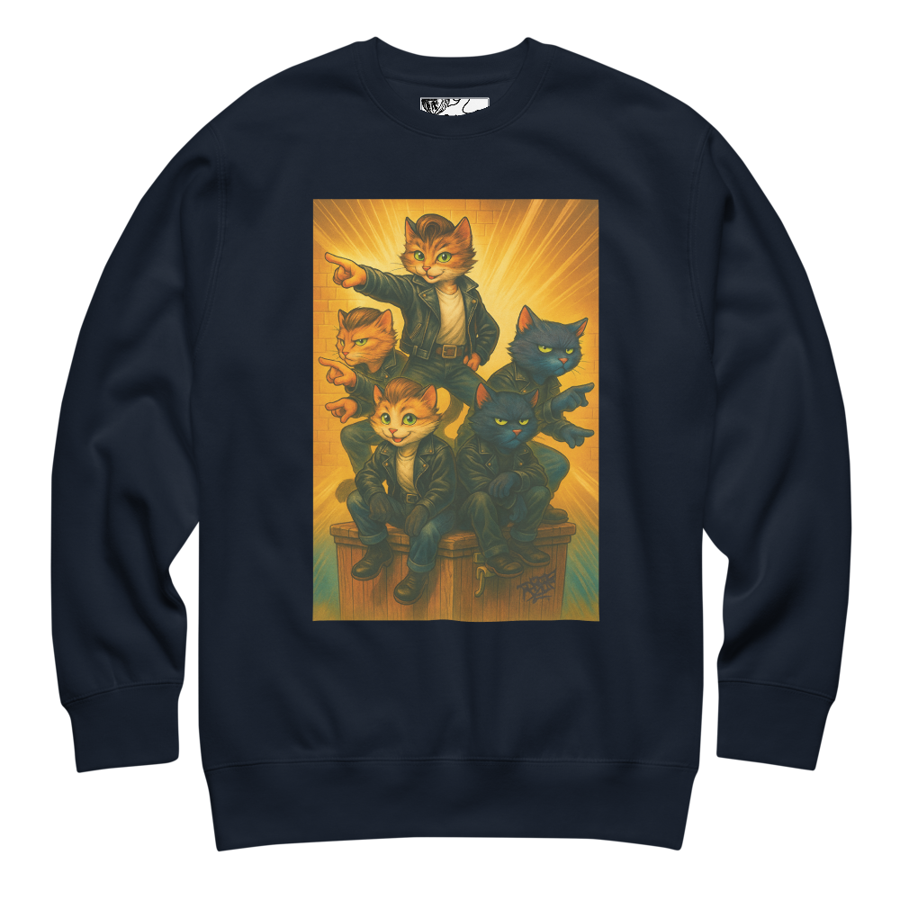 Sleeky Cats Collection Unisex Premium Sweatshirt