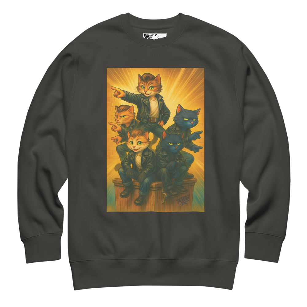 Sleeky Cats Collection Unisex Premium Sweatshirt